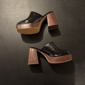 Sam Edelman Black Women's Block Heel Mules